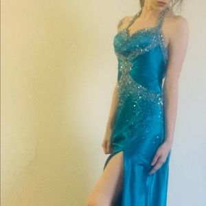 Beautiful Blue Prom Dress - Over 75% off!